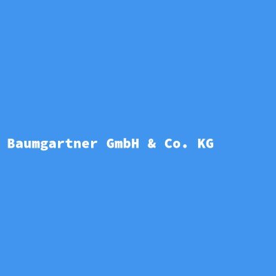 Hersteller: Baumgartner GmbH &amp; Co. KG