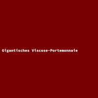 Gigantisches Viscose-Portemonnaie