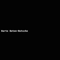 Harte Beton-Rutsche
