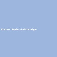 Kleiner Papier-Luftreiniger