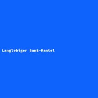Langlebiger Samt-Mantel