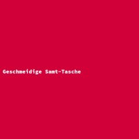 Geschmeidige Samt-Tasche