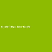 Geschmeidige Samt-Tasche