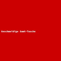 Geschmeidige Samt-Tasche