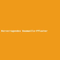 Hervorragendes Baumwolle-Pflaster