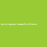Hervorragendes Baumwolle-Pflaster