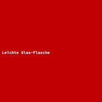 Leichte Glas-Flasche