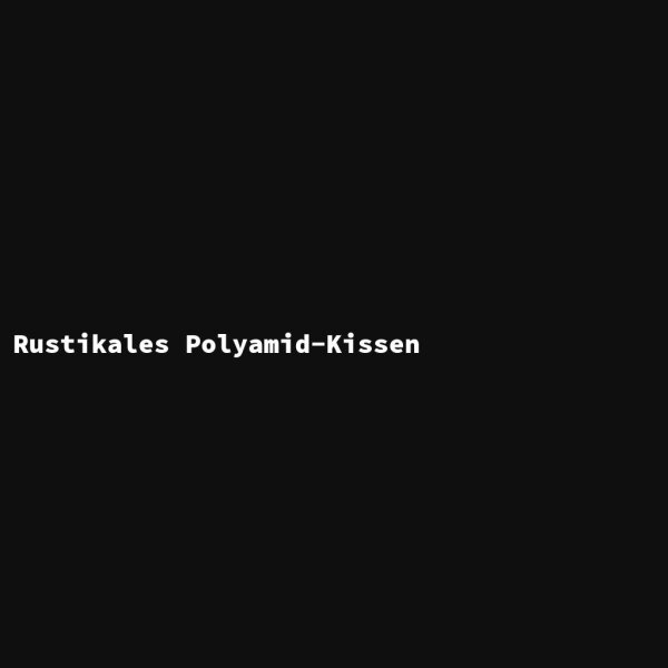 Rustikales Polyamid-Kissen