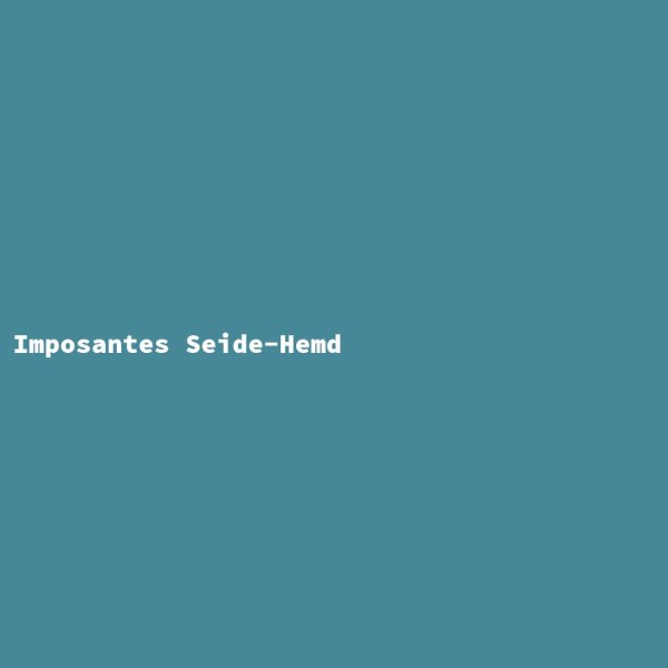Imposantes Seide-Hemd