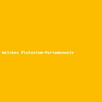 Weiches Plutonium-Portemonnaie